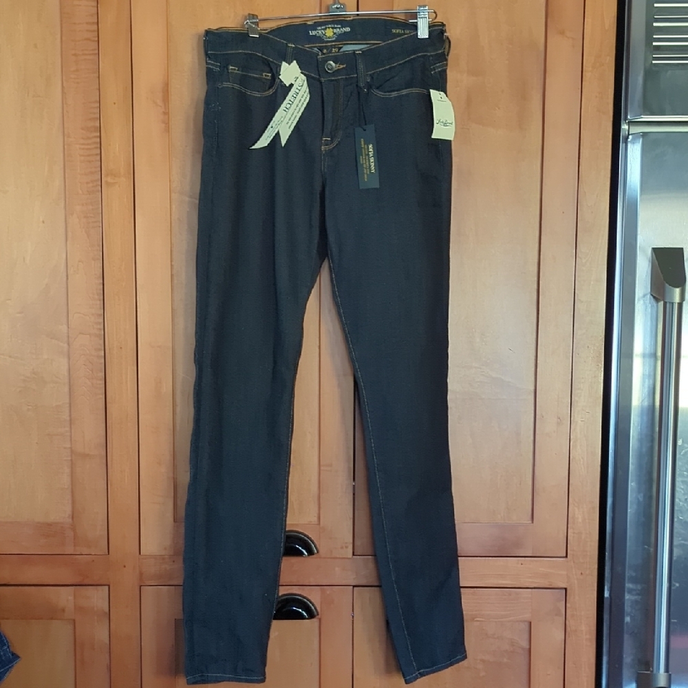 New Lucky Brand Women's Dark Blue Sofia Skinny Jeans 8/29
